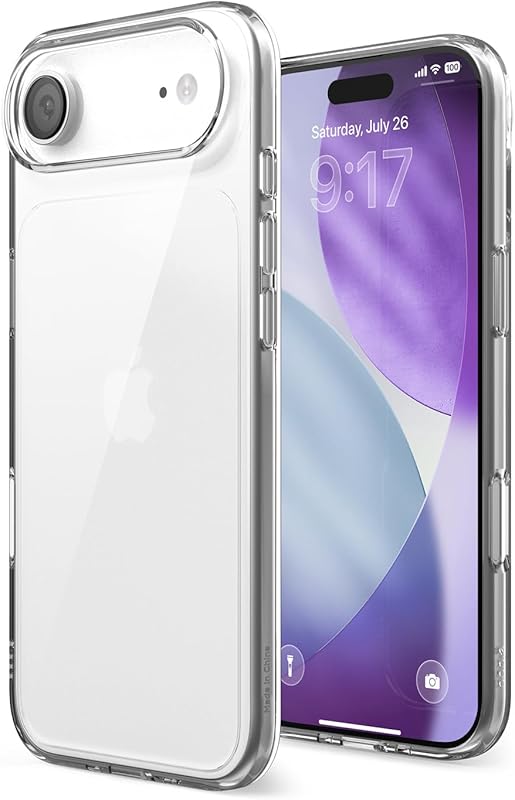 elago for iPhone 17 Case, Crystral Clear Case, PC + TPU Hybrid Technology, Ultra Slim, Raised Camera Protection, Durable Scratch-Resistant, Shockproof Protective Cover, 6.3 inch