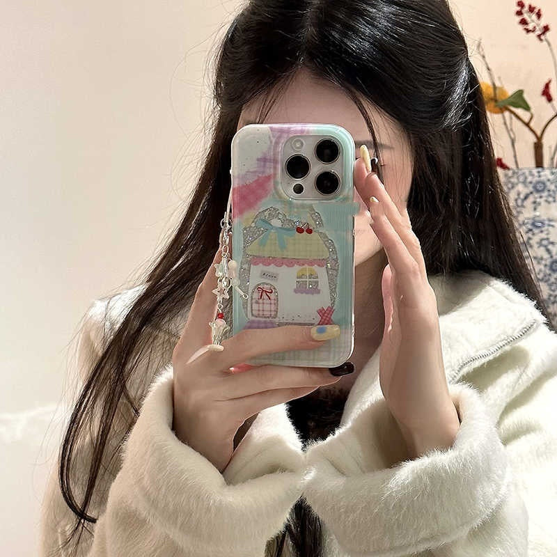 Korean Style Niche Cute House Phone Case