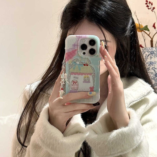 Korean Style Niche Cute House Phone Case