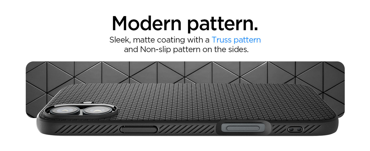 Spigen Compatible with iPhone 16 Case Liquid Air - Matte Black