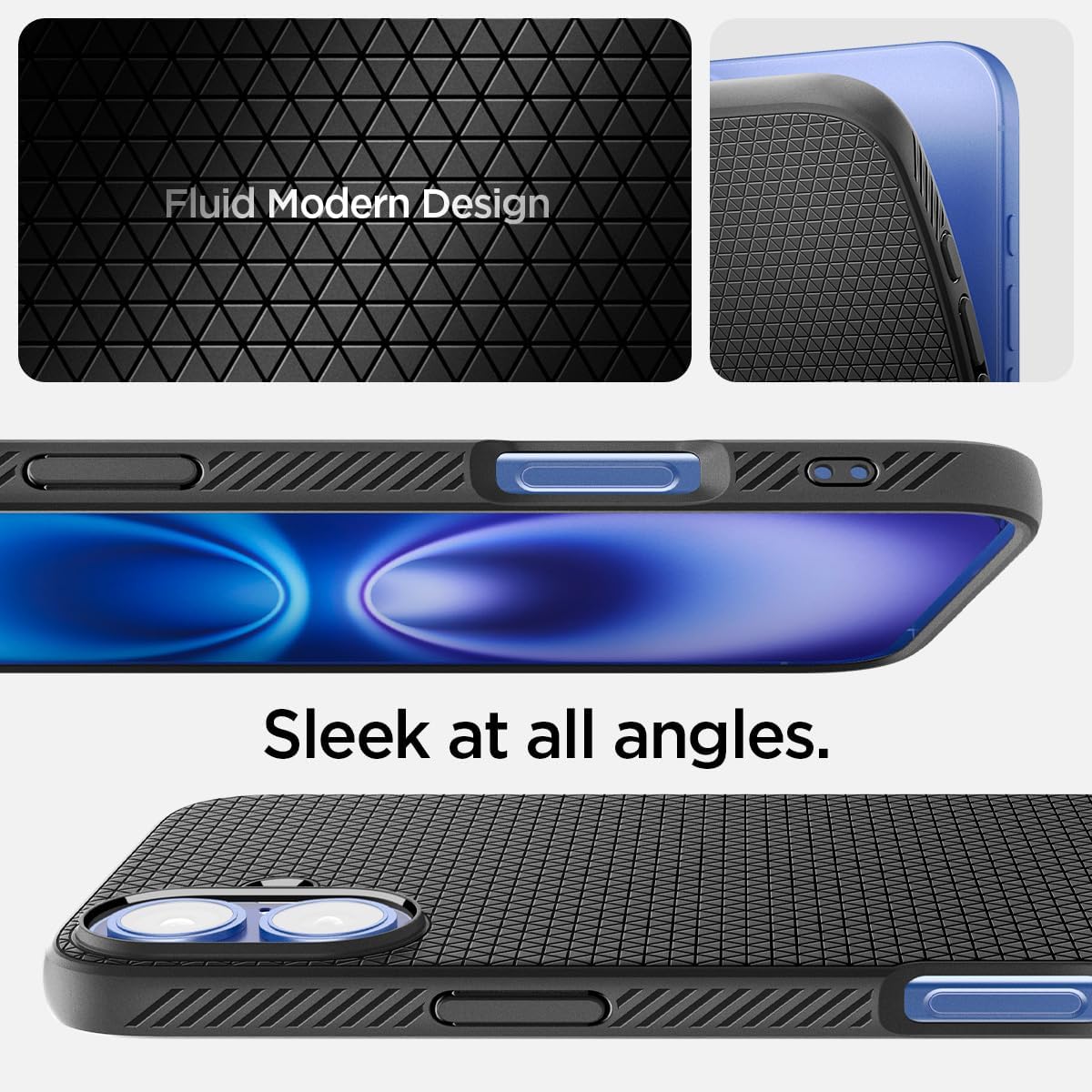 Spigen Compatible with iPhone 16 Case Liquid Air - Matte Black