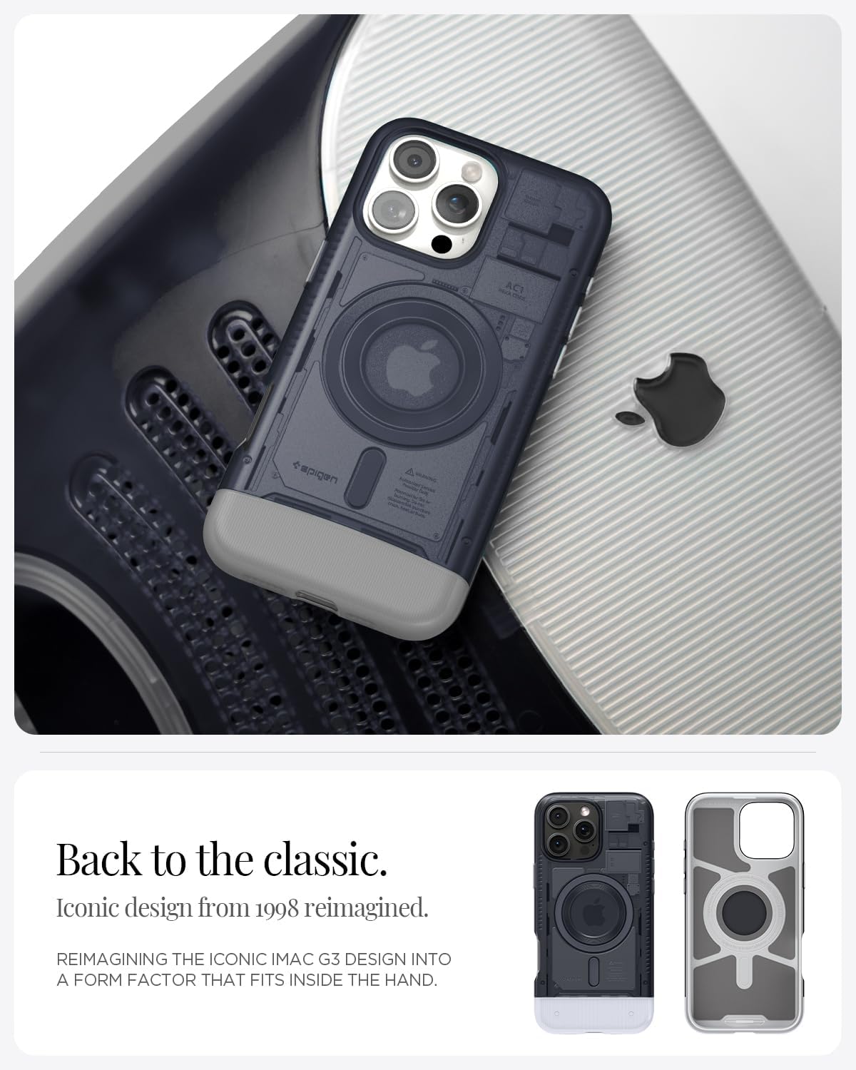 Spigen Compatible with iPhone 16 Pro Max Case Classic C1 MagFit - Graphite