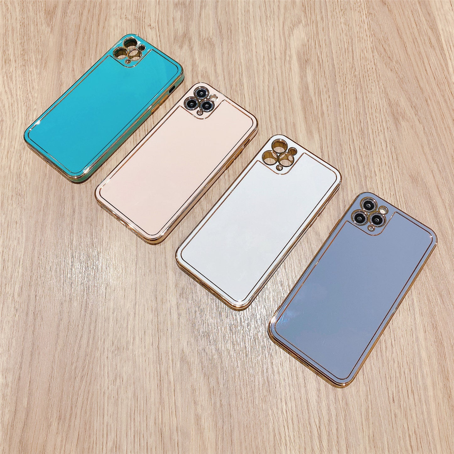 Macaron Photo Frame Plating Phone Case