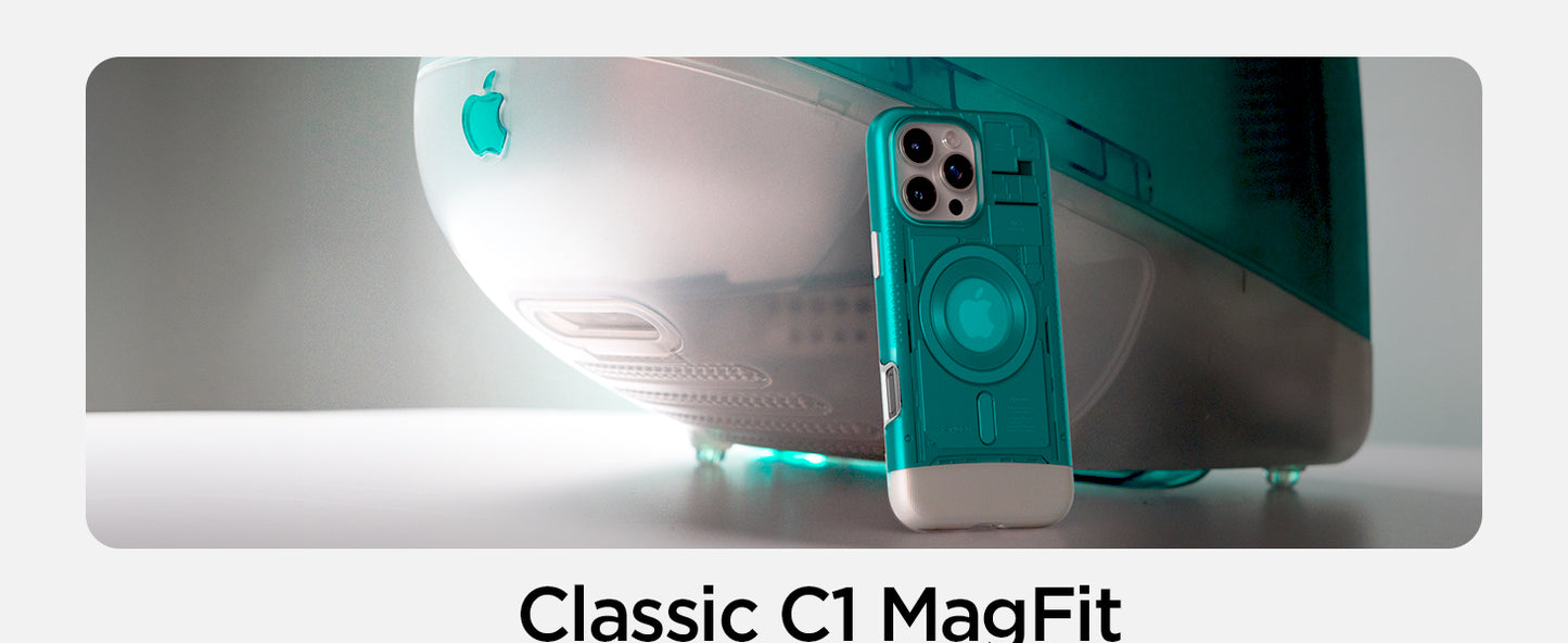 Spigen Compatible with iPhone 16 Pro Max Case Classic C1 MagFit - Graphite