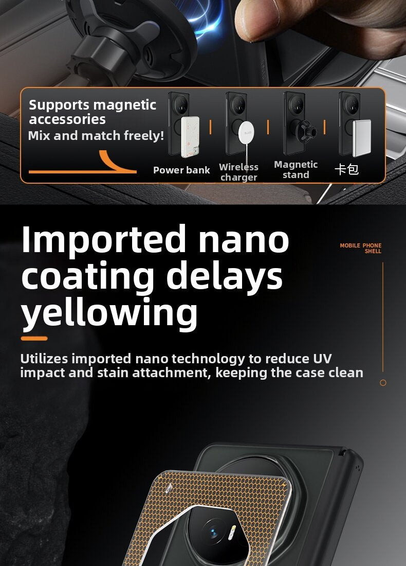 BLUEO | Folding Phone Case with Magnetic Hinge Protection Sleeve for Honor Magic V5