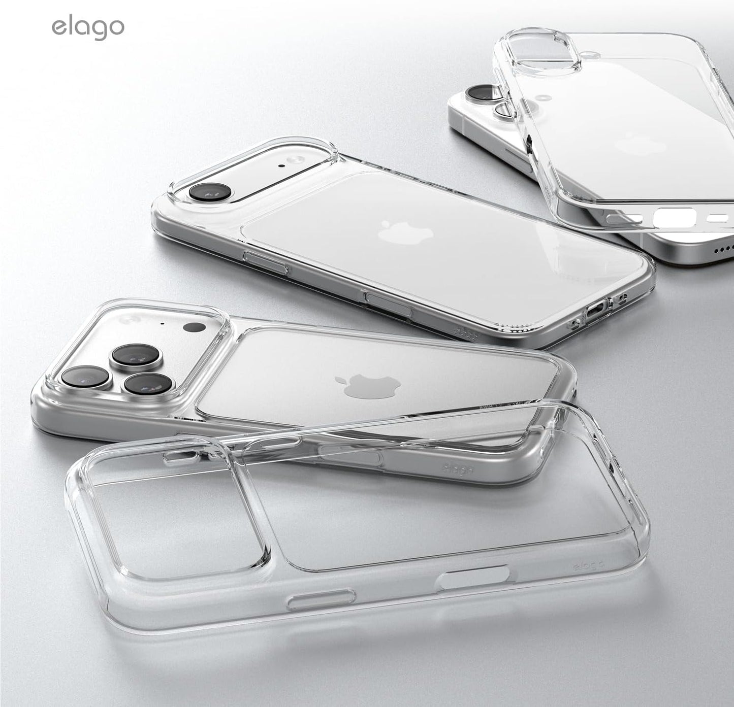 elago for iPhone 17 Case, Crystral Clear Case, PC + TPU Hybrid Technology, Ultra Slim, Raised Camera Protection, Durable Scratch-Resistant, Shockproof Protective Cover, 6.3 inch