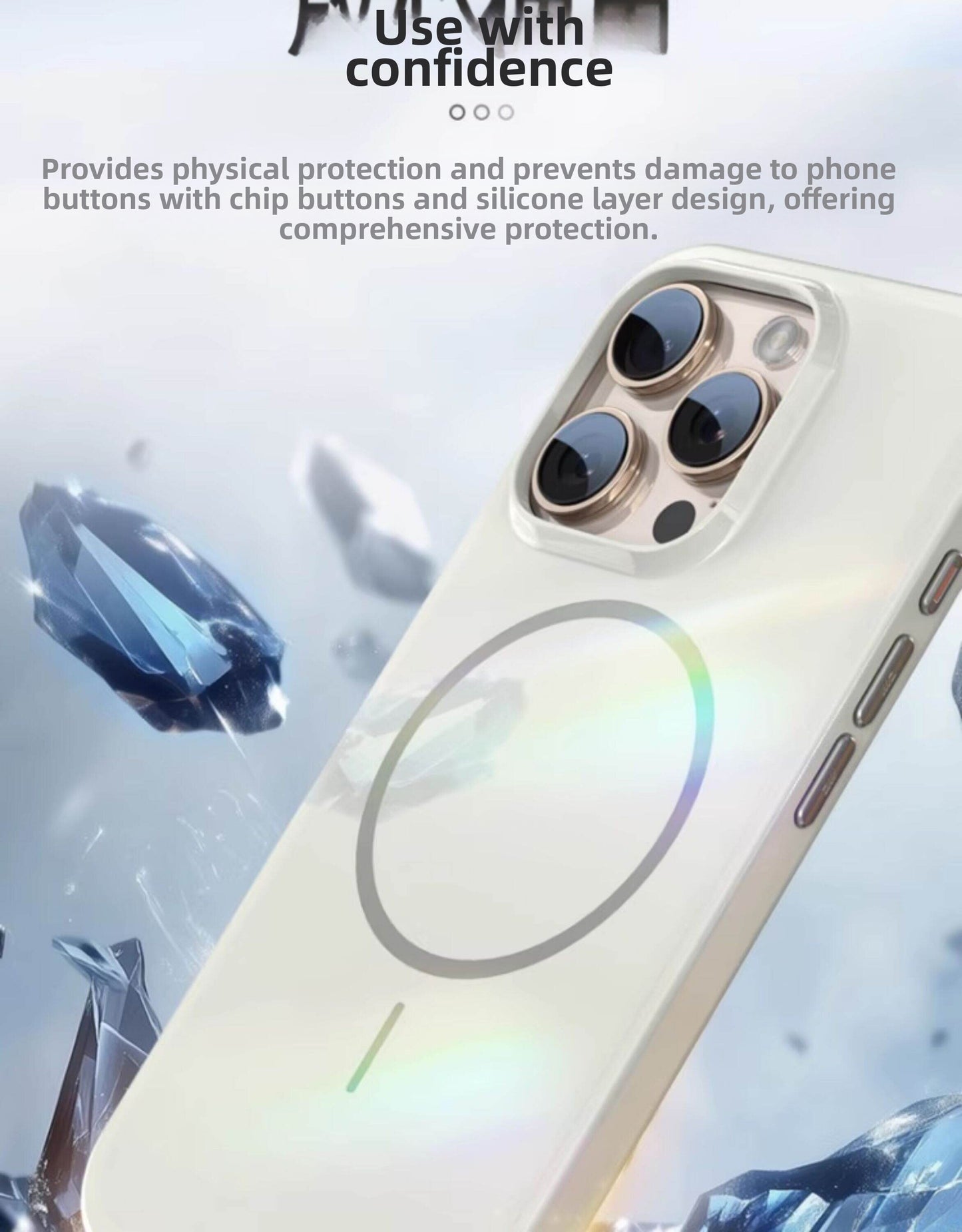 BLUEO | Advanced Protection Magnetic Anti-Shock Phone Case for iPhone 16 Pro and iPhone 15 Pro Max