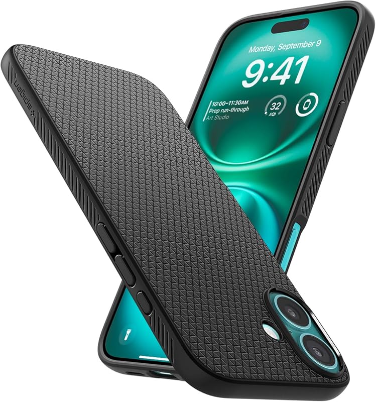 Spigen Compatible with iPhone 16 Case Liquid Air - Matte Black