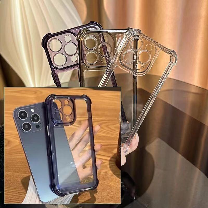 Space Shell Four Corner Anti-Fall Transparent Protective Case for  16Pro/15 Full Cover Protective Case Unisex