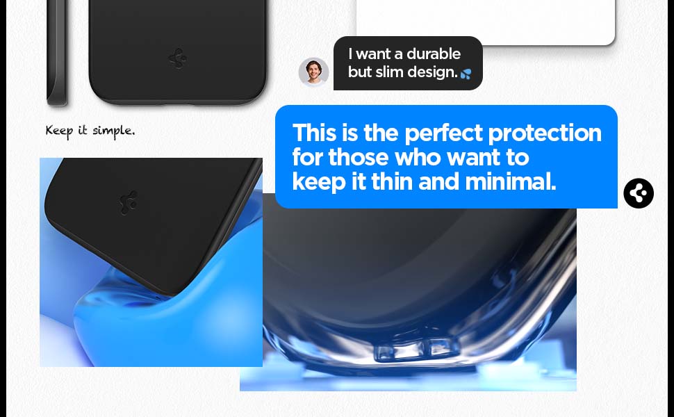 Spigen Compatible for iPhone 14 Pro Max Case Thin Fit - Metal Slate