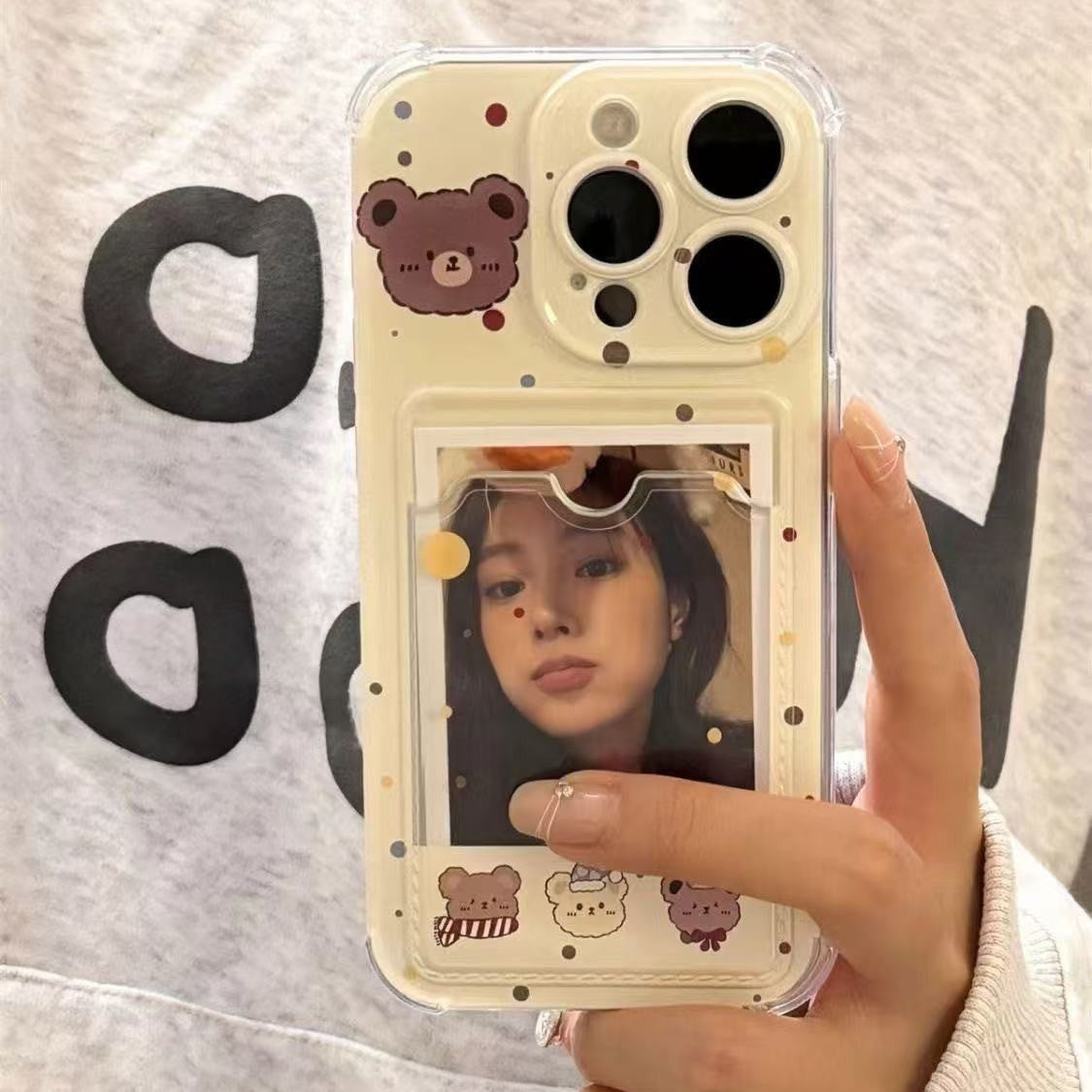 Cartoon Bear Photo Frame Phone Case