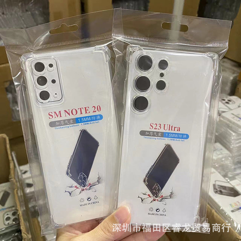 Applicable to Samsung A56Phone case A26Transparent Soft Shell S25U Protective Sleeve A36Airbag Anti-Fall S25Full Coverage Rubber Sleeve