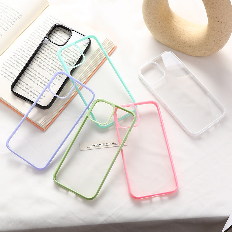 Applicable DIY Groove Phone Case Epoxy Cream Glue Special Transparent Case for Apple17Acrylic Two-in-One Wholesale