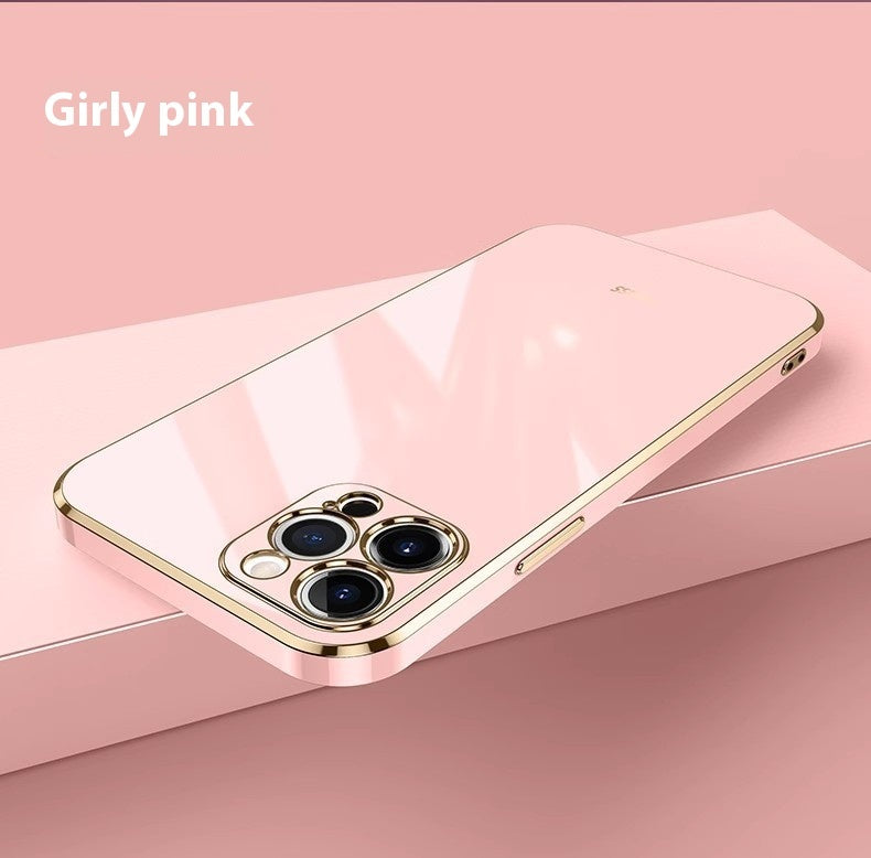 Simple 6D Straight Edge Electroplating Suitable For 16 Phone Case