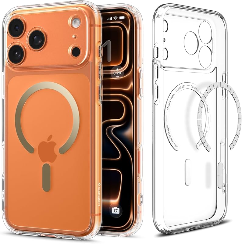 Spigen Compatible with iPhone 17 Pro Max Case Ultra Hybrid MagFit - Clear White