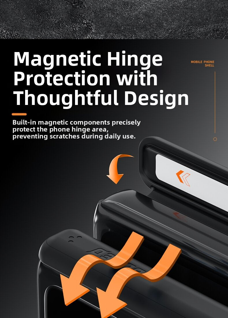 BLUEO | Folding Phone Case with Magnetic Hinge Protection Sleeve for Honor Magic V5