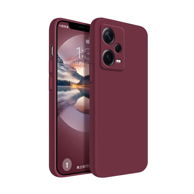 Square Liquid Silicone Case for Xiaomi Redmi Note 12 Pro Plus Discovery Soft Fundas Note12 12Pro Speed Pro+ Turbo 5G Basic Cover