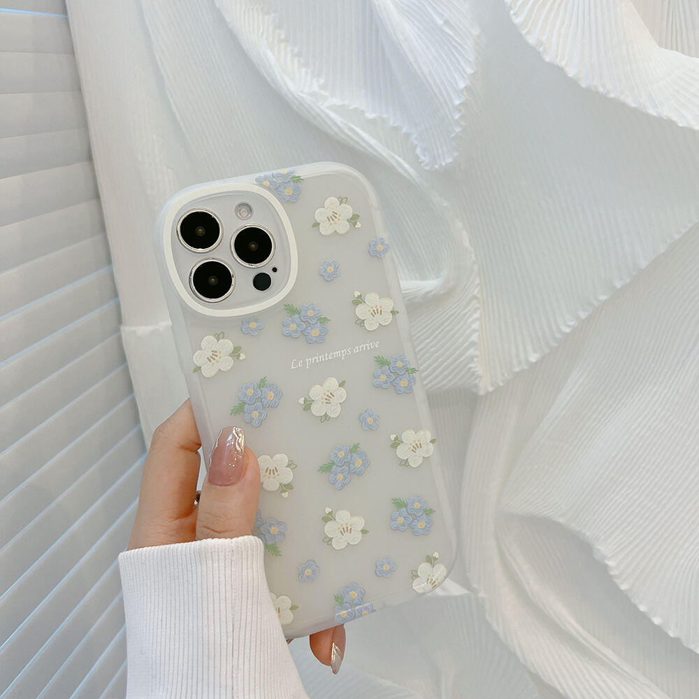Small Fresh Flowers Case for Iphone iPhone16 16plus 16pro 15 15plus 15pro 15promax 14 14plus 14pro 14promax   13 13Pro 13pro Max 12 12Pro 12pro Max 11 11pro Max SE 2020 7/8/SE 7plus/8plus X/XS XR XsMax Clear Creative Soft Phone Casing