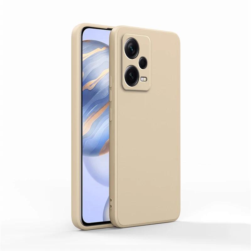 Square Liquid Silicone Case for Xiaomi Redmi Note 12 Pro Plus Discovery Soft Fundas Note12 12Pro Speed Pro+ Turbo 5G Basic Cover
