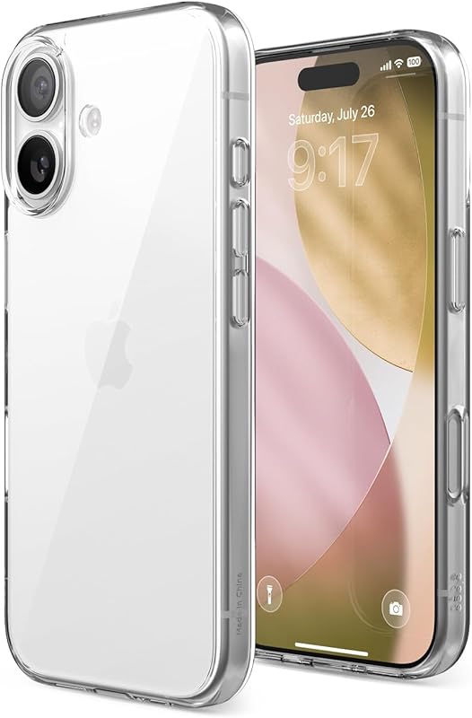 elago for iPhone Air Case, Crystral Clear Case, PC + TPU Hybrid Technology, Ultra Slim, Raised Camera Protection, Durable Scratch-Resistant, Shockproof Protective Cover, 6.5 inch