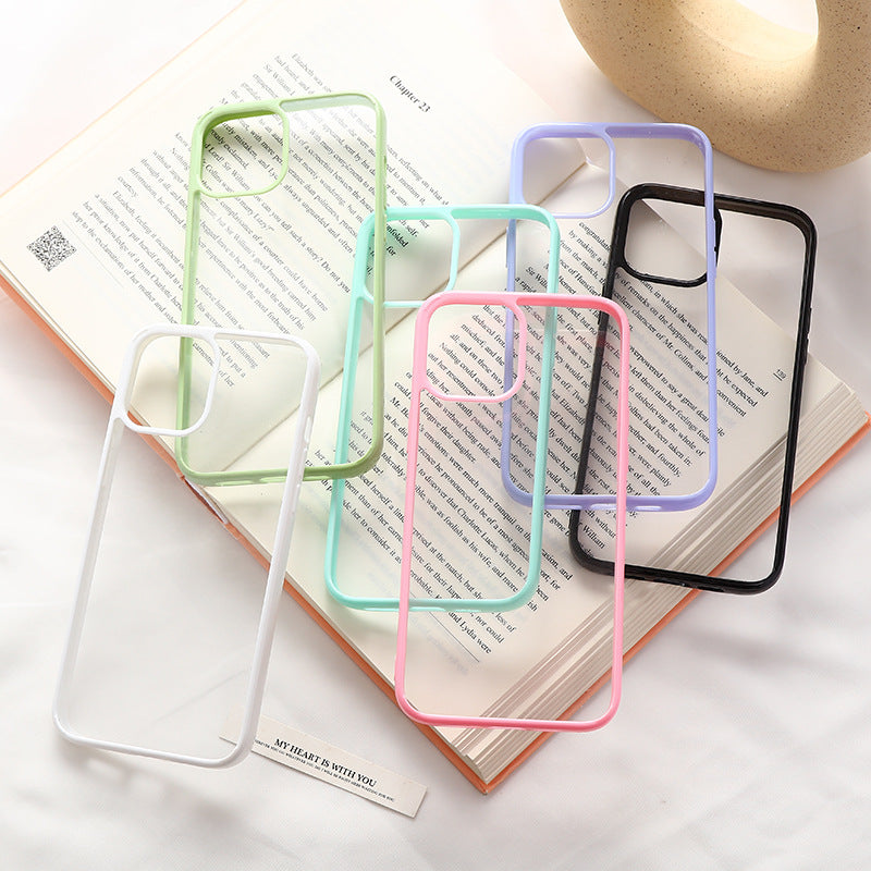 Applicable DIY Groove Phone Case Epoxy Cream Glue Special Transparent Case for Apple17Acrylic Two-in-One Wholesale