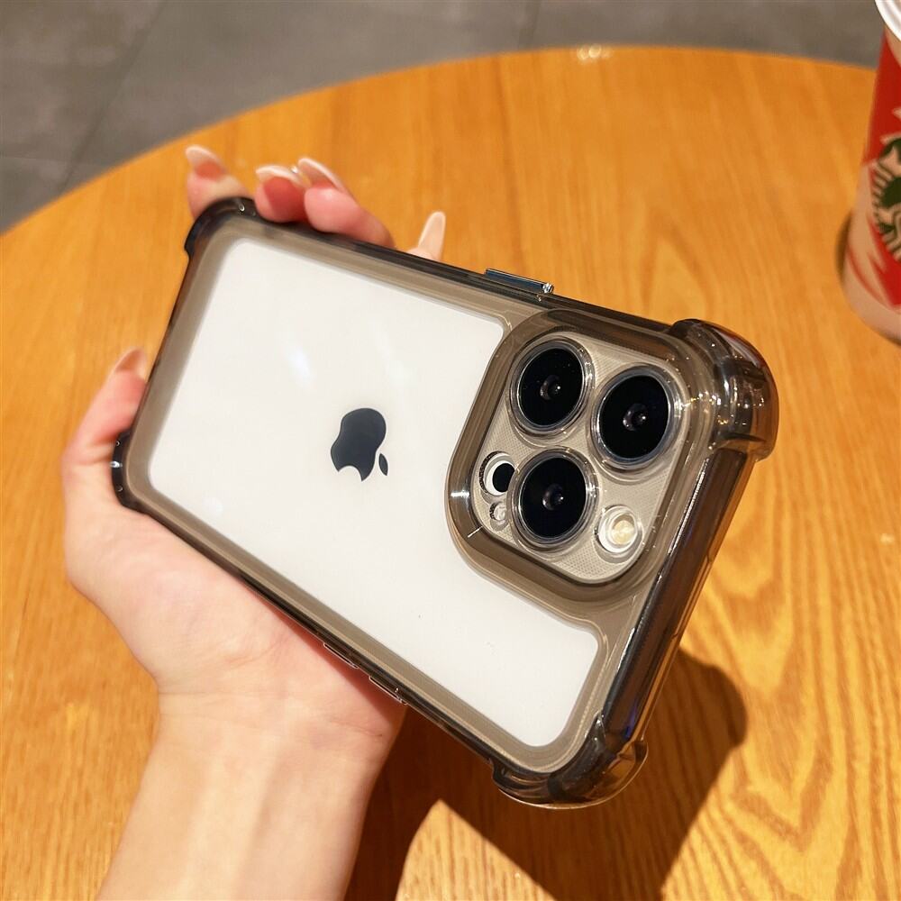 Space Shell Four Corner Anti-Fall Transparent Protective Case for  16Pro/15 Full Cover Protective Case Unisex