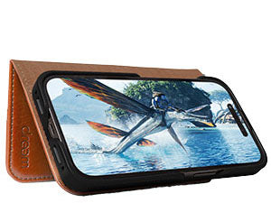 Dreem for iPhone 16 Pro Max Case Wallet, Revolutionary Phone Stand, Vegan Leather, MagSafe-Fit, Magnetic Detachable Flip Cover, RFID Blocking Card Holder, Gift-Box [Fibonacci:Black]