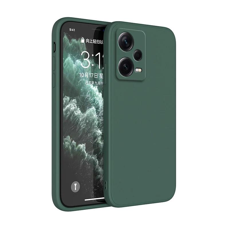 Square Liquid Silicone Case for Xiaomi Redmi Note 12 Pro Plus Discovery Soft Fundas Note12 12Pro Speed Pro+ Turbo 5G Basic Cover