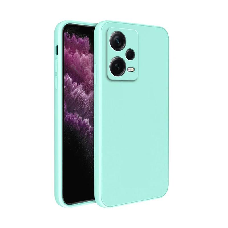 Square Liquid Silicone Case for Xiaomi Redmi Note 12 Pro Plus Discovery Soft Fundas Note12 12Pro Speed Pro+ Turbo 5G Basic Cover