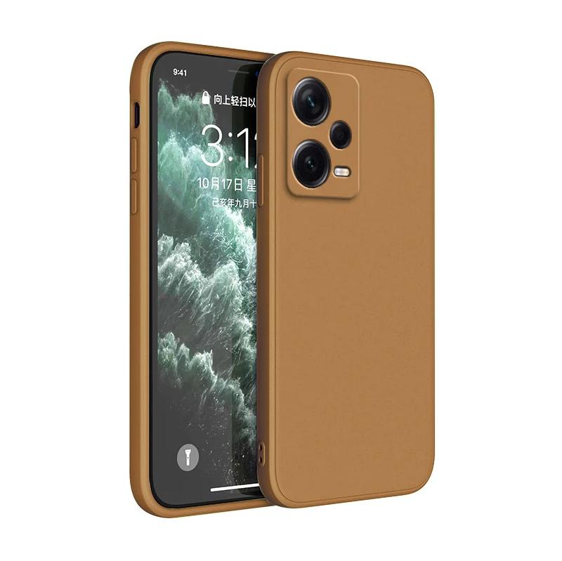 Square Liquid Silicone Case for Xiaomi Redmi Note 12 Pro Plus Discovery Soft Fundas Note12 12Pro Speed Pro+ Turbo 5G Basic Cover