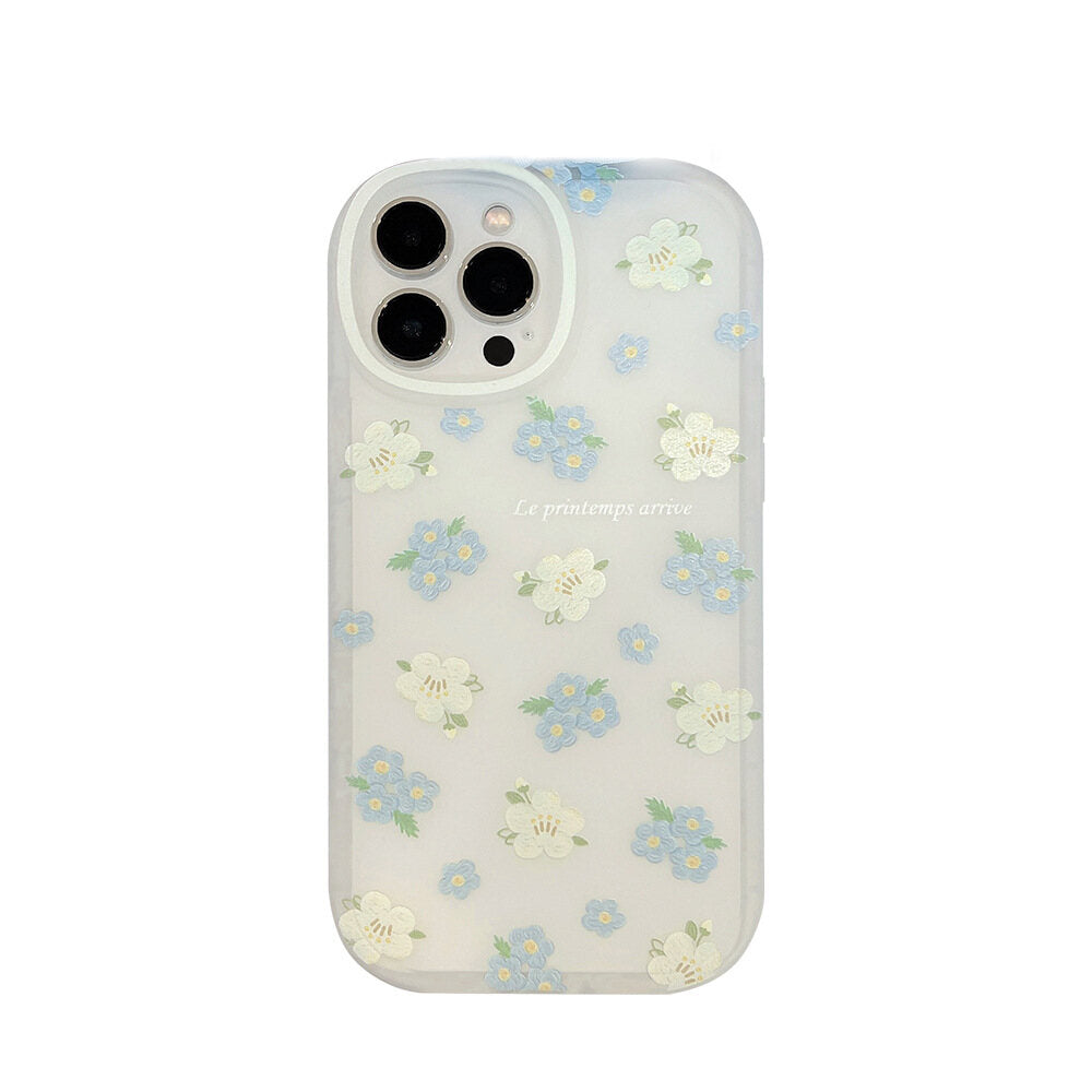 Small Fresh Flowers Case for Iphone iPhone16 16plus 16pro 15 15plus 15pro 15promax 14 14plus 14pro 14promax   13 13Pro 13pro Max 12 12Pro 12pro Max 11 11pro Max SE 2020 7/8/SE 7plus/8plus X/XS XR XsMax Clear Creative Soft Phone Casing
