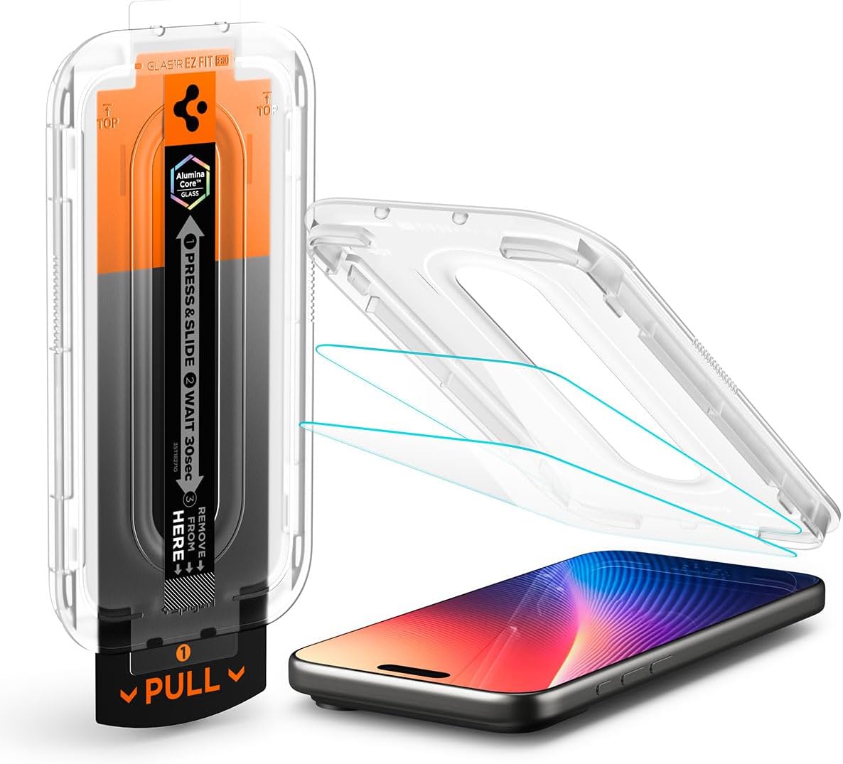 Spigen Screen Protector for iPhone 17 Pro Max/16 Pro Max Glas.tR EZ Fit Pro - 2 Pack