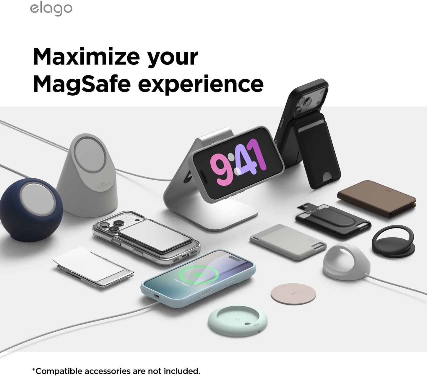 elago for iPhone Air Case, Premium Magnetic Silicone Case, Compatible with MagSafe, Liquid Silicone Material, Protective Cover, Shockproof, Slim Phone, 6.5 inch (Medium Grey)