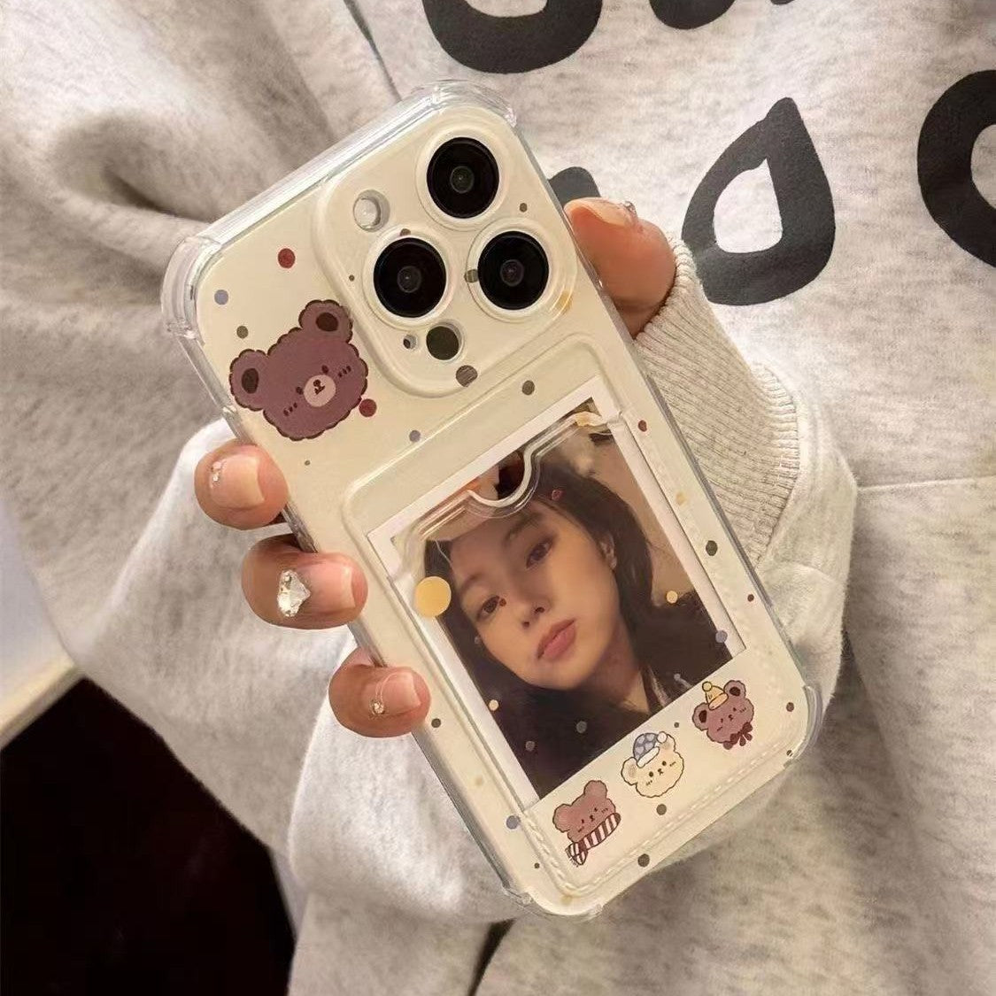 Cartoon Bear Photo Frame Phone Case
