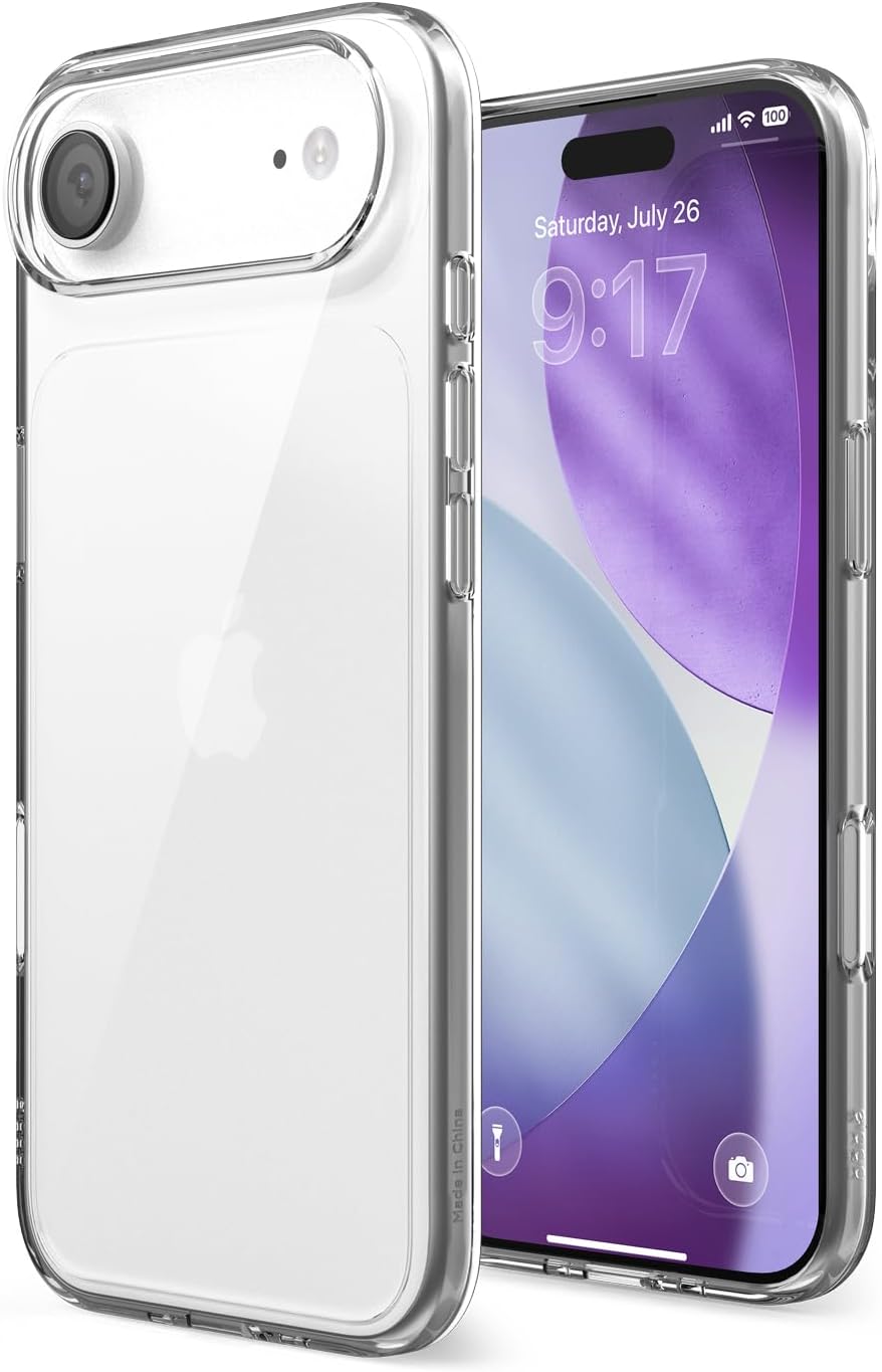 elago for iPhone Air Case, Crystral Clear Case, PC + TPU Hybrid Technology, Ultra Slim, Raised Camera Protection, Durable Scratch-Resistant, Shockproof Protective Cover, 6.5 inch