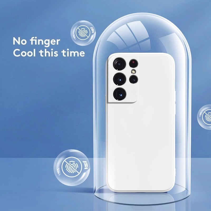 For Samsung Galaxy S21 S20 Ultra Plus FE Liquid silicone phone case and Matte hydrogel film