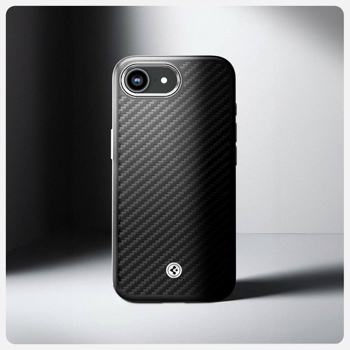 Spigen Enzo Aramid Compatible with iPhone 16e Case Cover - Matte Black