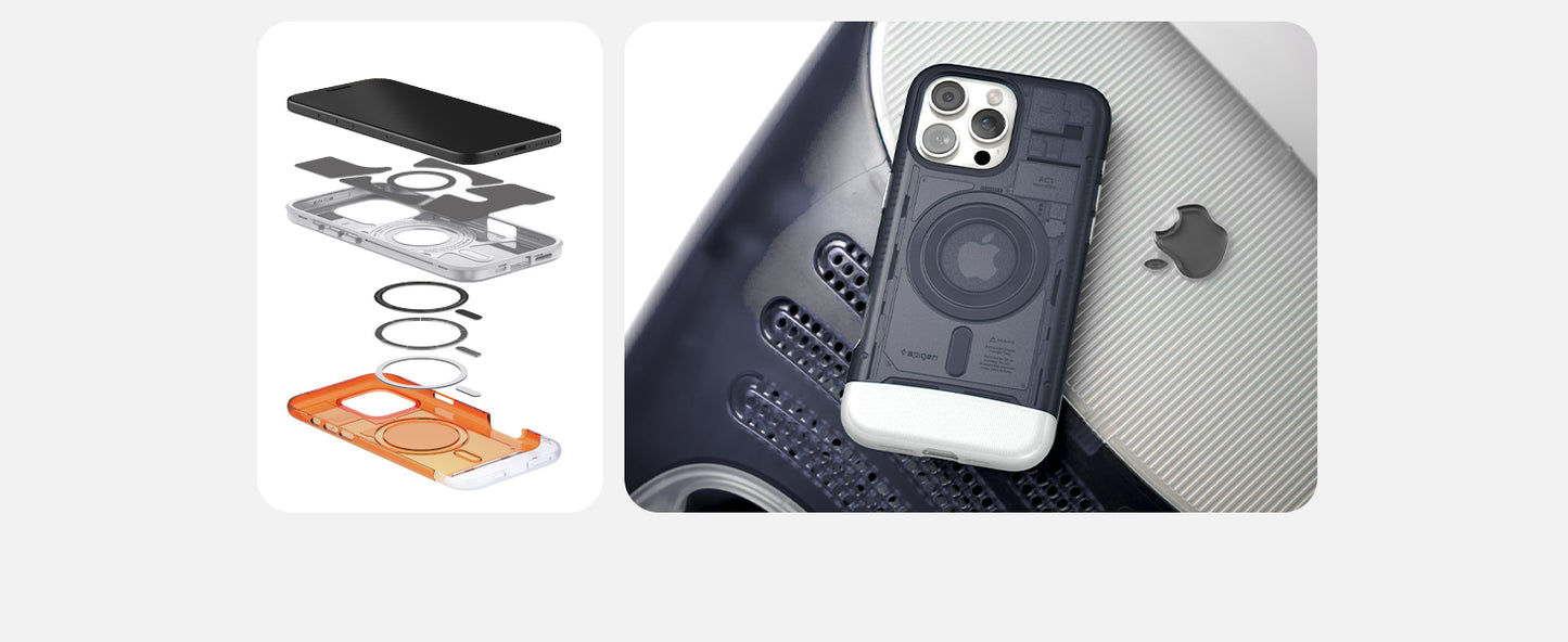 Spigen Compatible with iPhone 16 Pro Max Case Classic C1 MagFit - Graphite