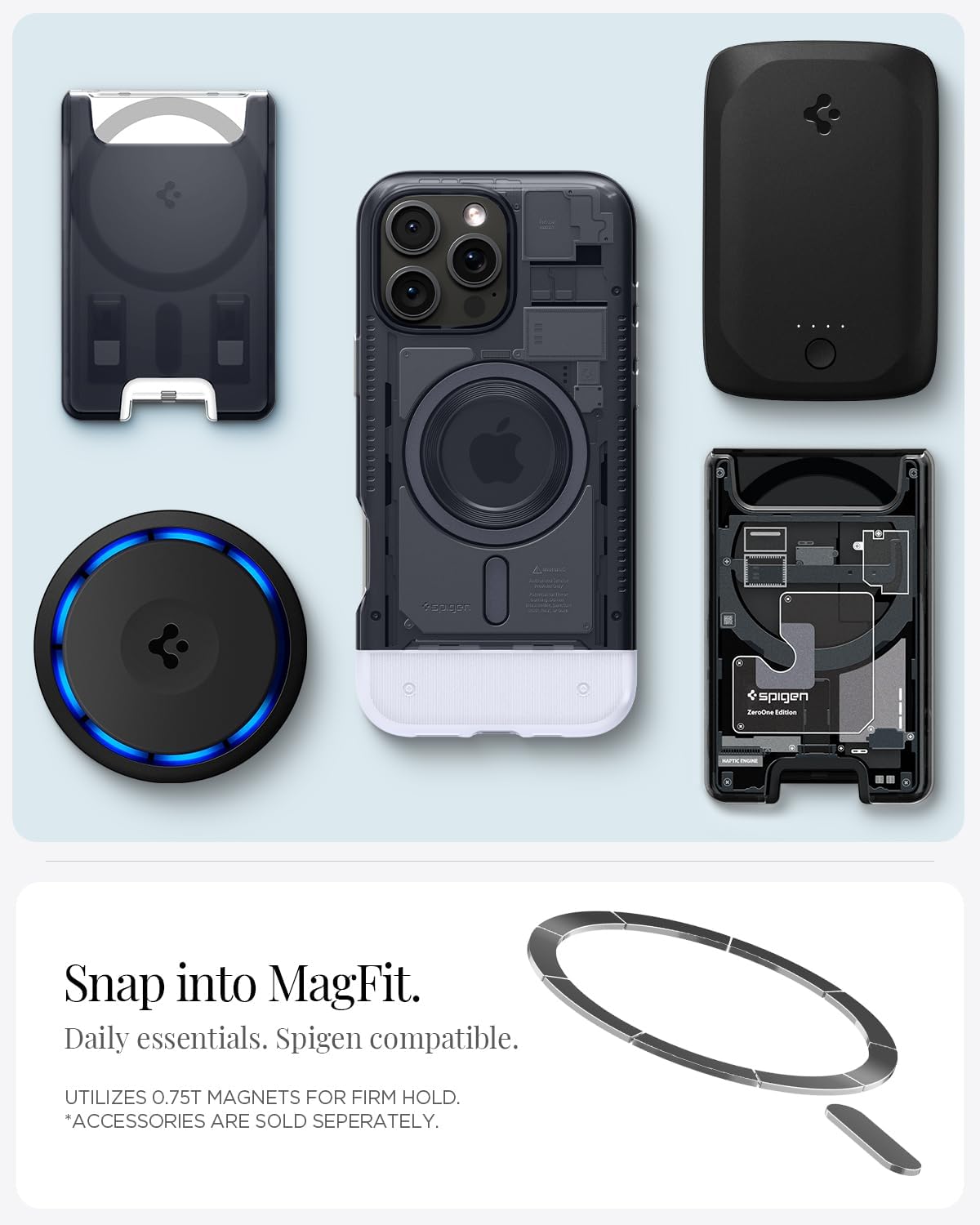 Spigen Compatible with iPhone 16 Pro Max Case Classic C1 MagFit - Graphite