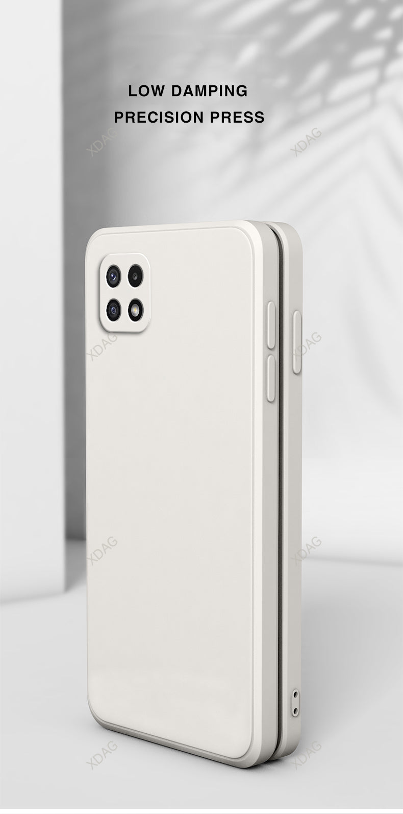 Original Phone Case for Samsung Galaxy A22 5G 6.6" Square High Qualtiy Liquid Silicone Bag SM-A226 SC-56B Soft Simple Back Cover