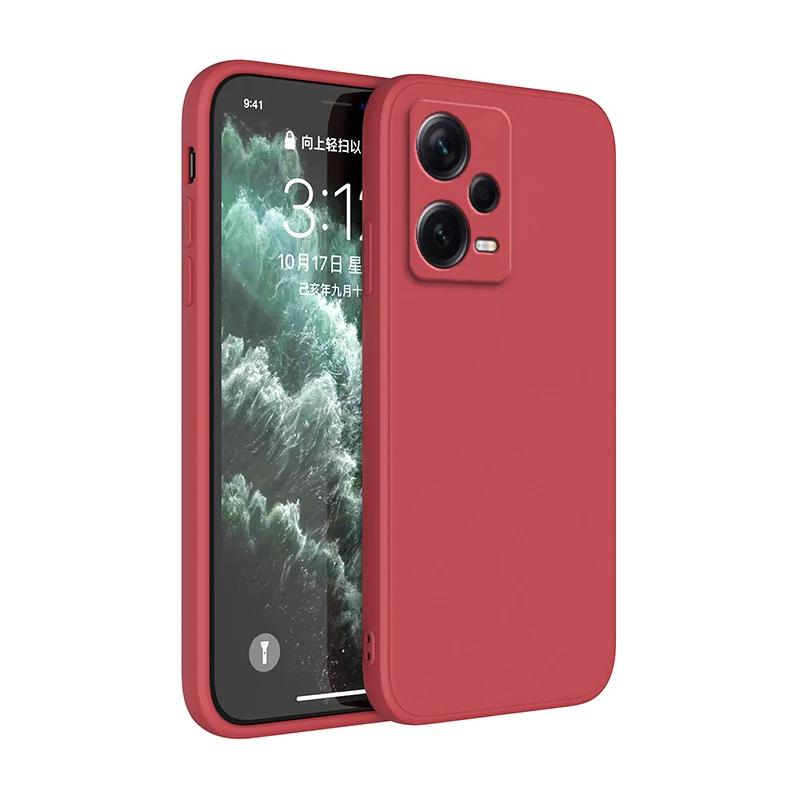 Square Liquid Silicone Case for Xiaomi Redmi Note 12 Pro Plus Discovery Soft Fundas Note12 12Pro Speed Pro+ Turbo 5G Basic Cover