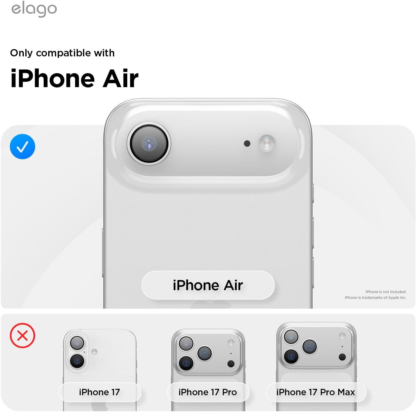 elago for iPhone Air Case, Premium Magnetic Silicone Case, Compatible with MagSafe, Liquid Silicone Material, Protective Cover, Shockproof, Slim Phone, 6.5 inch (Medium Grey)