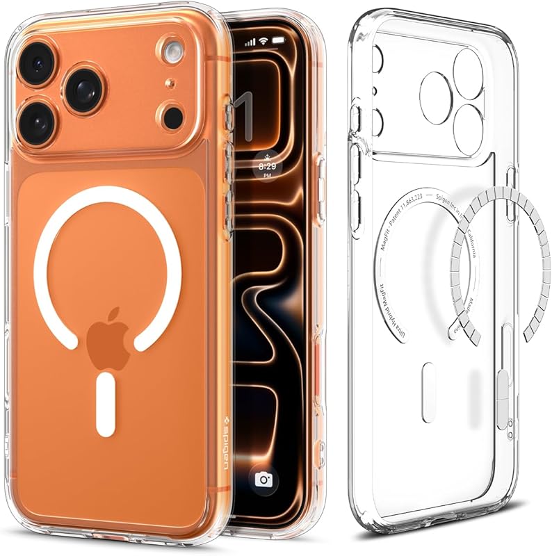 Spigen Compatible with iPhone 17 Pro Max Case Ultra Hybrid MagFit - Clear White