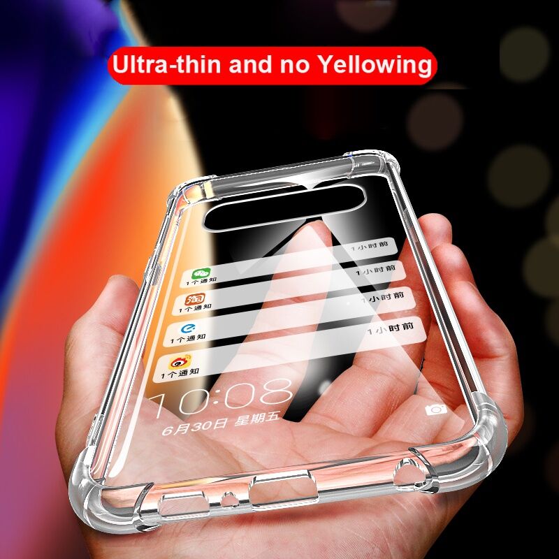 For Samsung Galaxy S10e S10 S9 S8 Plus S7 Edge S10+ S9+ S8+ Clear Phone Case Airbag Shockproof Clear TPU Cover Casing Soft Silicone Case