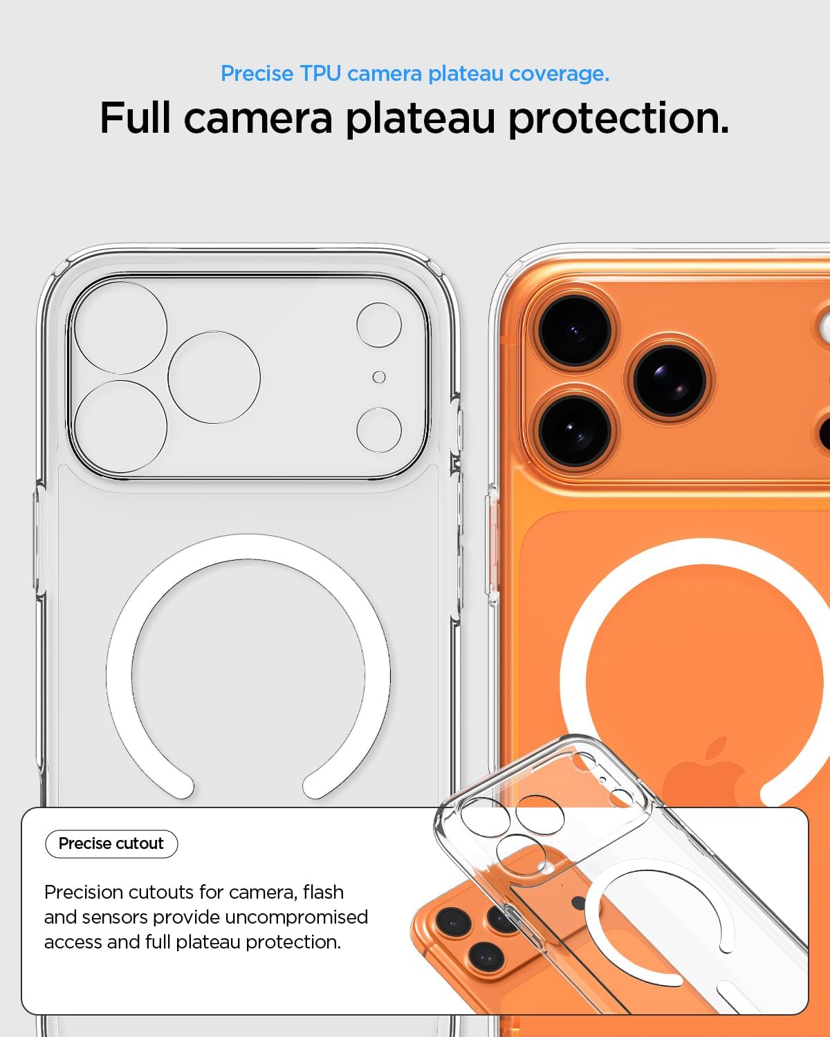 Spigen Compatible with iPhone 17 Pro Max Case Ultra Hybrid MagFit - Clear White