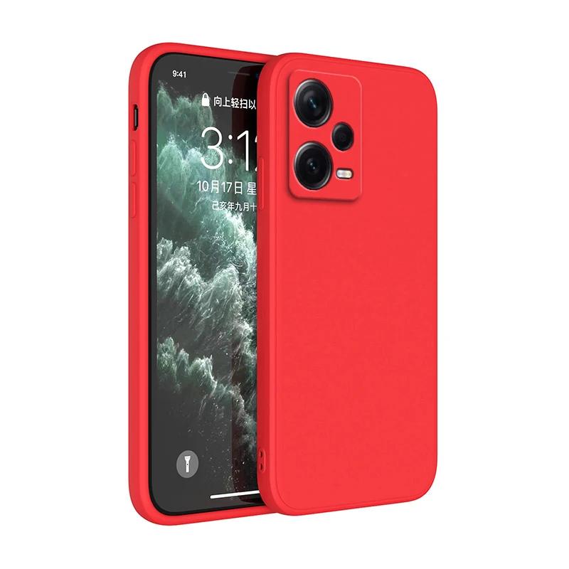Square Liquid Silicone Case for Xiaomi Redmi Note 12 Pro Plus Discovery Soft Fundas Note12 12Pro Speed Pro+ Turbo 5G Basic Cover