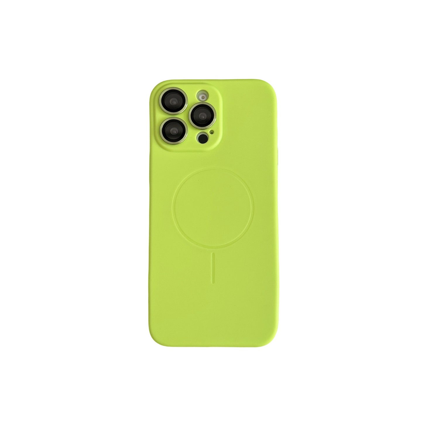 Solid Color Liquid Silicone Magnetic Phone Case