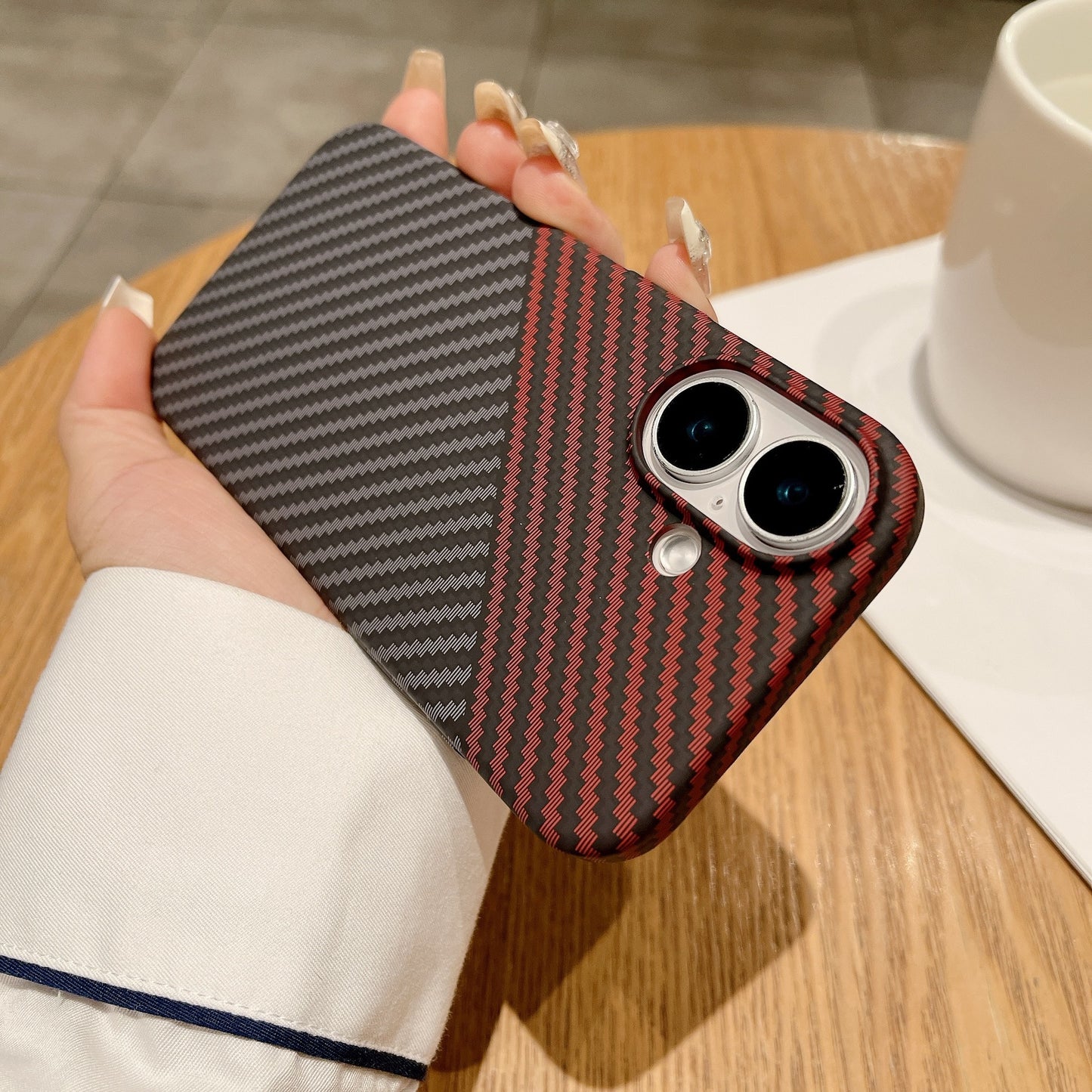 Applicable To 16Promax Carbon Fiber Magnetic Phone Case