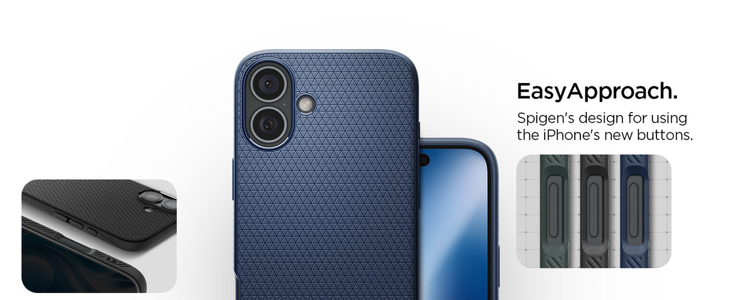 Spigen Compatible with iPhone 16 Case Liquid Air - Matte Black