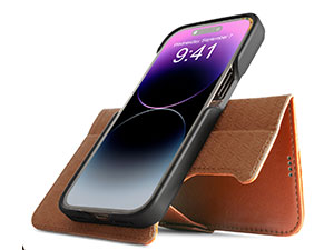 Dreem for iPhone 16 Pro Max Case Wallet, Revolutionary Phone Stand, Vegan Leather, MagSafe-Fit, Magnetic Detachable Flip Cover, RFID Blocking Card Holder, Gift-Box [Fibonacci:Black]